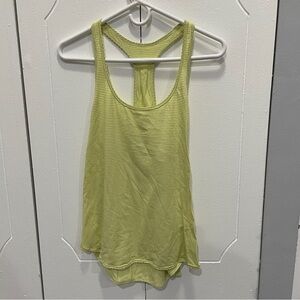 Lululemon Yellow Green Racerback Tank Top